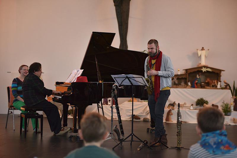 Saxofon und Klavier